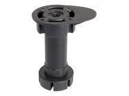  Опора регулируемая для кухонного стола Volpato 10\04 Н=80 черный